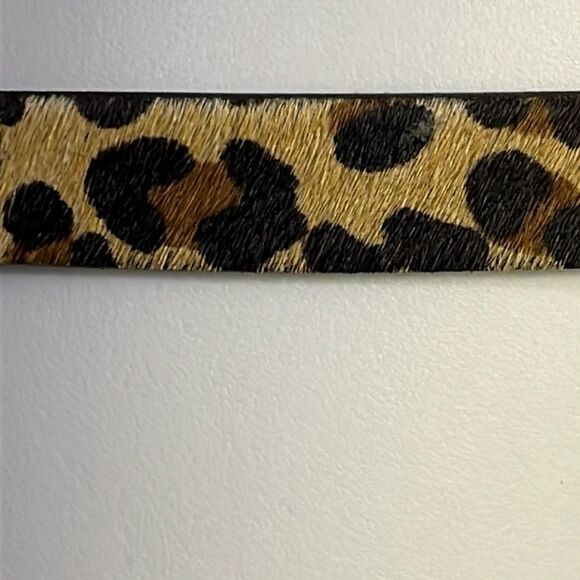 Royal Albartross Women’s Leopard Animal Print Hair Textured Adjustable Belt Med main image 5